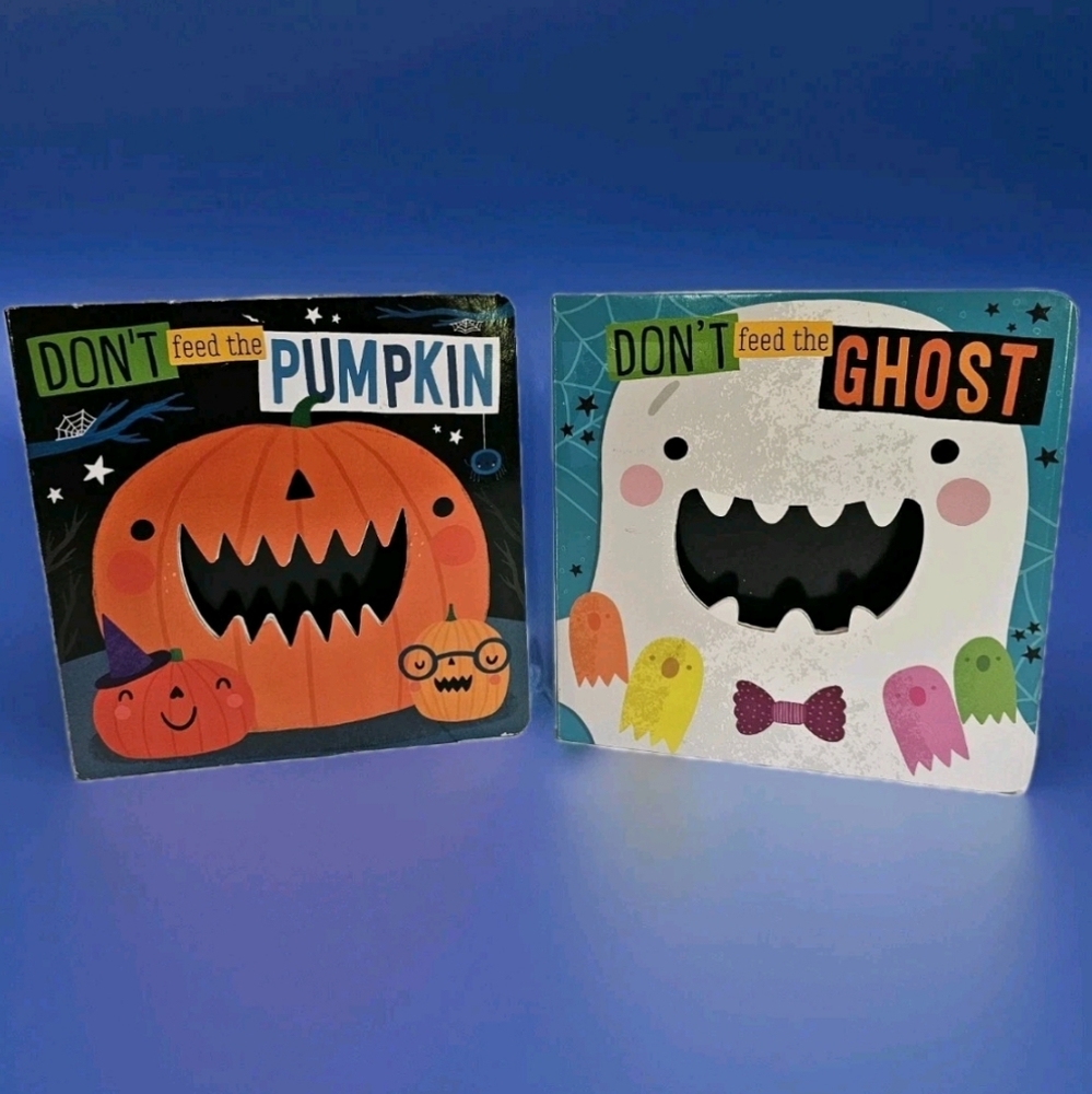 Halloween Toddler Board Book Lot Of 2 Don't Feed The Pumpkin & Don't Feed/Ghost